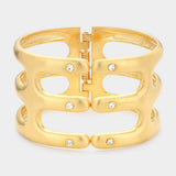 Hinged Metal Bracelet - Madeline Love - Flyclothing LLC