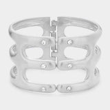 Hinged Metal Bracelet - Madeline Love - Flyclothing LLC