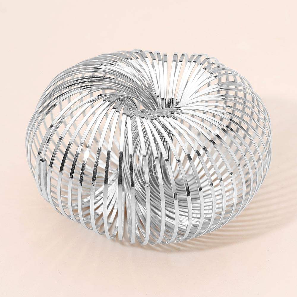 Modern Metal Cage Spiral Adjustable Statement Bracelet - Madeline Love - Flyclothing LLC