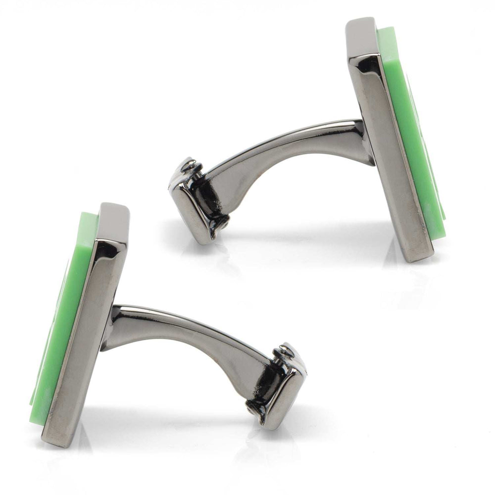 Minecraft Creeper Gunmetal Cufflinks - Cufflinks.com - Flyclothing LLC