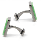 Minecraft Creeper Gunmetal Cufflinks - Cufflinks.com - Flyclothing LLC