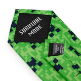 Minecraft Creeper Green Father/Son Tie Set - Cufflinks.com - Flyclothing LLC