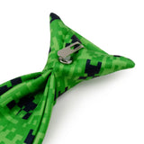 Minecraft Creeper Green Father/Son Tie Set - Cufflinks.com - Flyclothing LLC