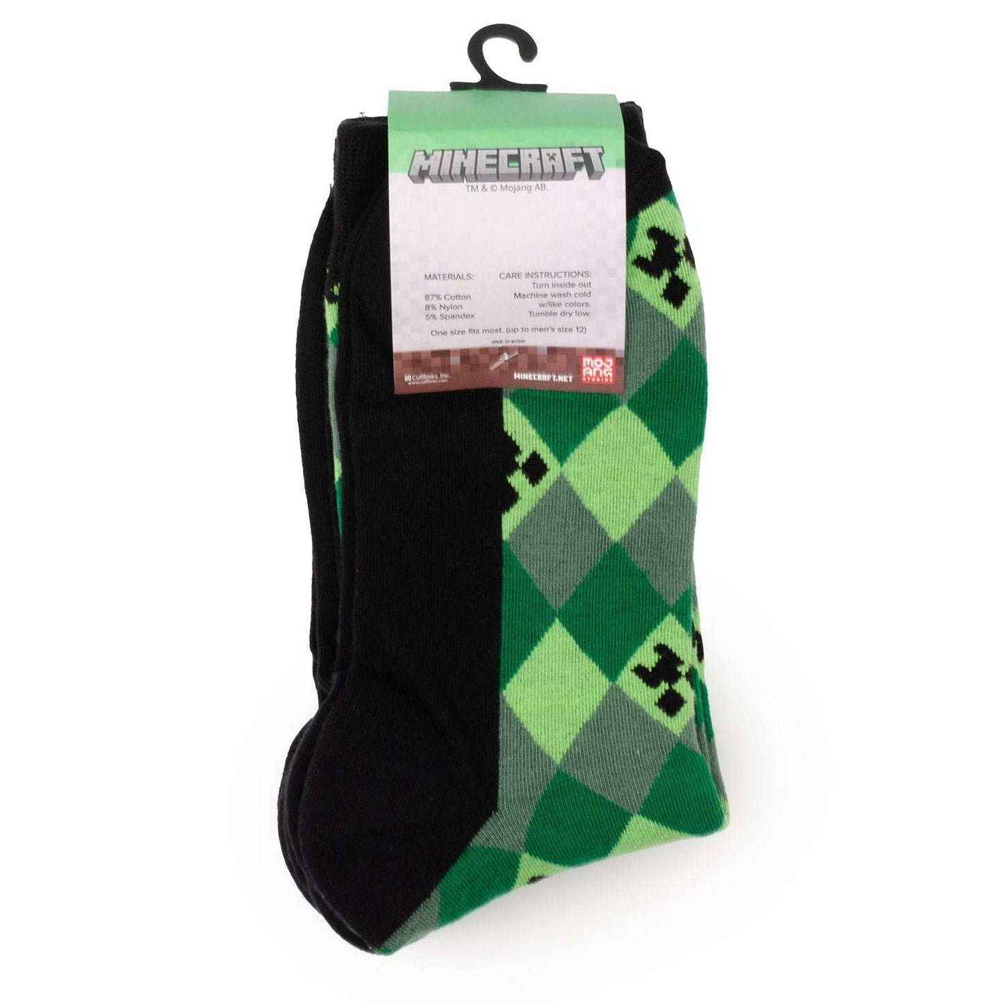 Minecraft Creeper Men's Sock Set ' 3 Pairs - Cufflinks.com - Flyclothing LLC