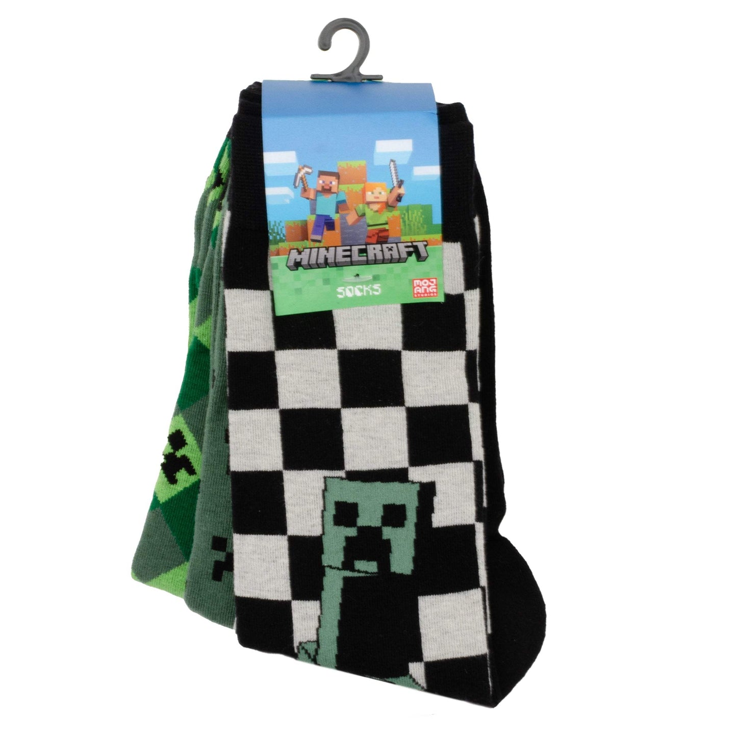 Minecraft Creeper Men's Sock Set ' 3 Pairs - Cufflinks.com - Flyclothing LLC