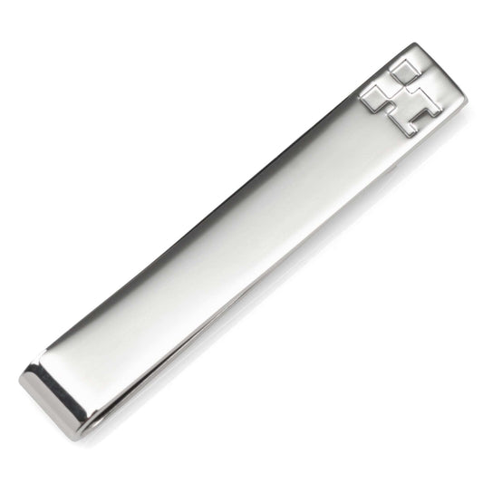 Minecraft Creeper Hidden Message Silver Tie Bar - Cufflinks.com - Flyclothing LLC