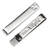 Minecraft Creeper Hidden Message Silver Tie Bar - Cufflinks.com - Flyclothing LLC