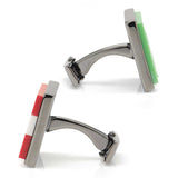 Minecraft Creeper and TNT Gunmetal Cufflinks - Cufflinks.com - Flyclothing LLC