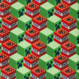 Minecraft Creeper TNT Isometric Green Men's Tie - Cufflinks.com - Flyclothing LLC