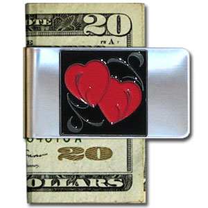Large Money Clip - Double Heart - Siskiyou Originals - Flyclothing LLC