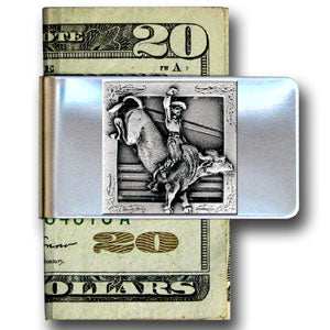 Large Money Clip - Bull Rider - Siskiyou Originals - Flyclothing LLC