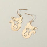 Mermaid Silhouette Drop Earrings - Madeline Love - Flyclothing LLC