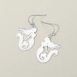 Mermaid Silhouette Drop Earrings - Madeline Love - Flyclothing LLC