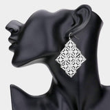 Filigree Metal Kite Earrings - Madeline Love - Flyclothing LLC
