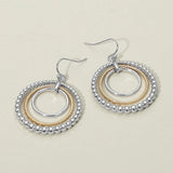 Metal Bubble Layered Hoop Dangle Earrings - Madeline Love - Flyclothing LLC