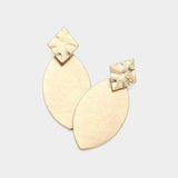 Metal Oval Earrings - Madeline Love - Flyclothing LLC