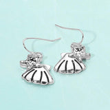 Metal Starfish Shell Dangle Earrings - Madeline Love - Flyclothing LLC