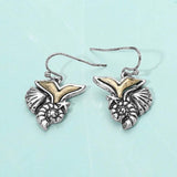 Metal Whale Tail Starfish Conch Shell Dangle Earrings - Madeline Love - Flyclothing LLC