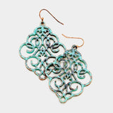 Floral Filigree Drop Earrings - Madeline Love - Flyclothing LLC