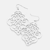 Floral Filigree Drop Earrings - Madeline Love - Flyclothing LLC