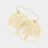 Filigree Tree of Life Dangle Earrings - Madeline Love - Flyclothing LLC