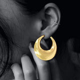 Bold Metal Hoop Earrings - Madeline Love - Flyclothing LLC