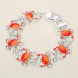 Crab Charm Link Magnetic Bracelet - Madeline Love - Flyclothing LLC