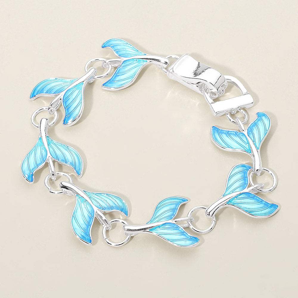 Mermaid Tail Charm Link Magnetic Bracelet - Madeline Love - Flyclothing LLC