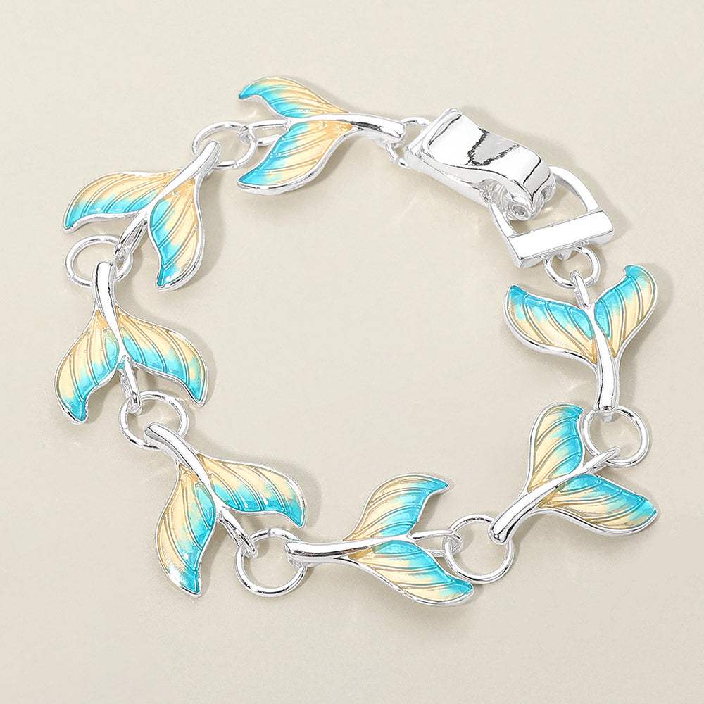 Mermaid Tail Charm Link Magnetic Bracelet - Madeline Love - Flyclothing LLC