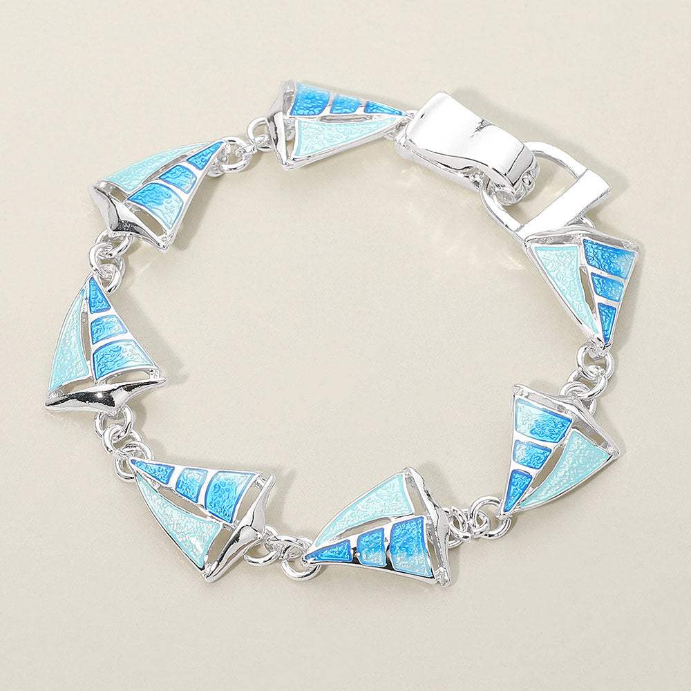 Sailboat Link Magnetic Bracelet - Madeline Love - Flyclothing LLC