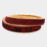 Animal Patterned Calf Magnetic Wrap Bracelet - Madeline Love - Flyclothing LLC
