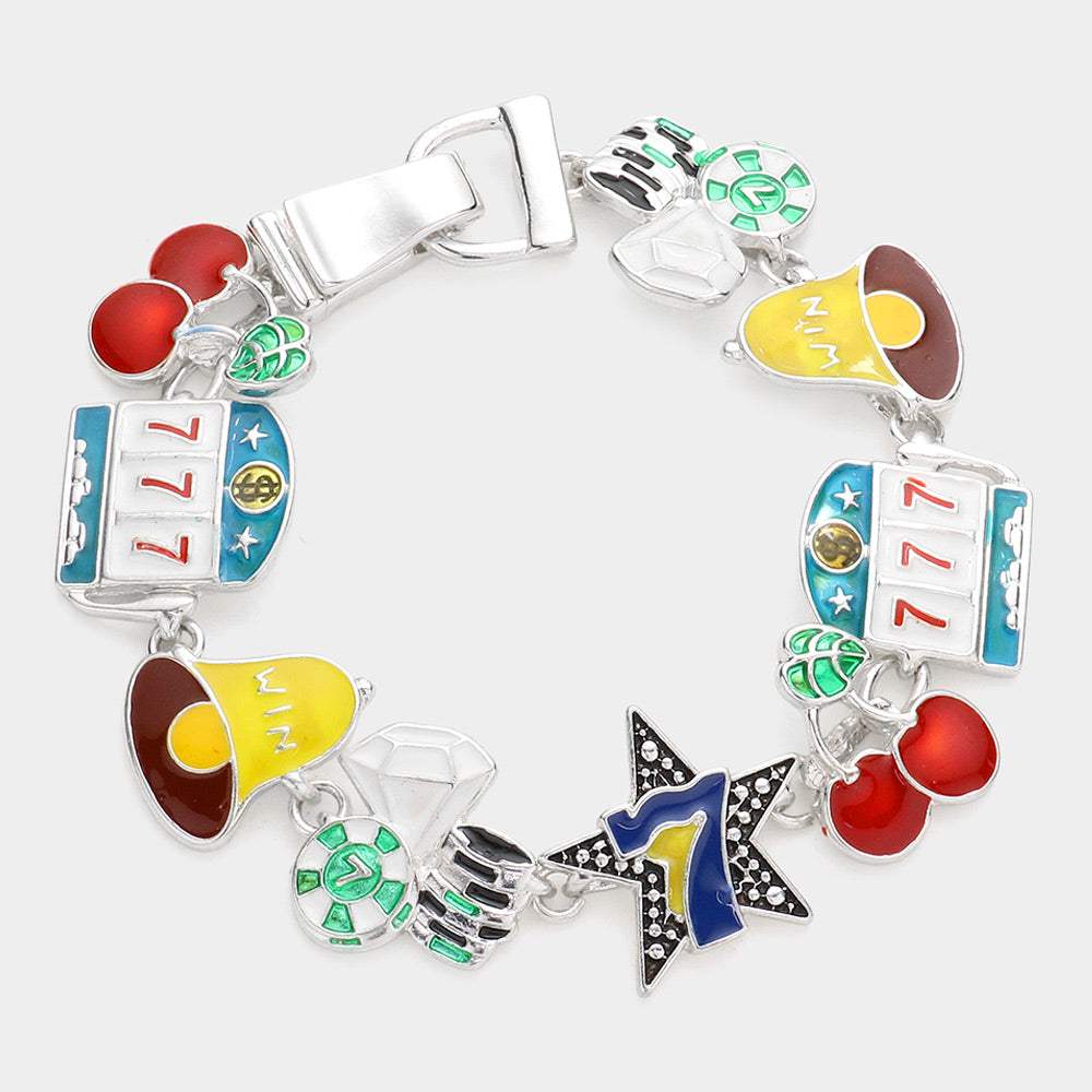 Casino Theme Magnetic Bracelet - Madeline Love - Flyclothing LLC