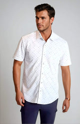 Newport Ditsy Short Sleeve Tech Shirt - Buki - Flyclothing LLC