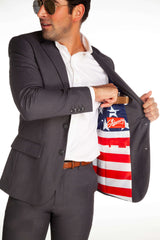 The Grey Madison | American Flag Lined Suit - Shinesty - Flyclothing LLC
