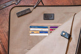 Kiko 13" laptop sleeve with snap closure - Kiko Leather - Flyclothing LLC