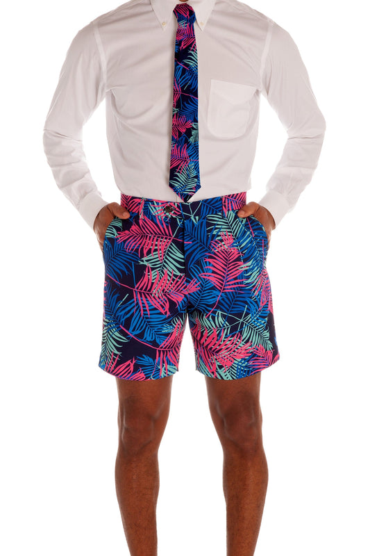 The Tropical Tycoon | Neon Leaves Tie - Shinesty