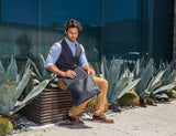 Kiko 13" laptop sleeve with snap closure - Kiko Leather - Flyclothing LLC
