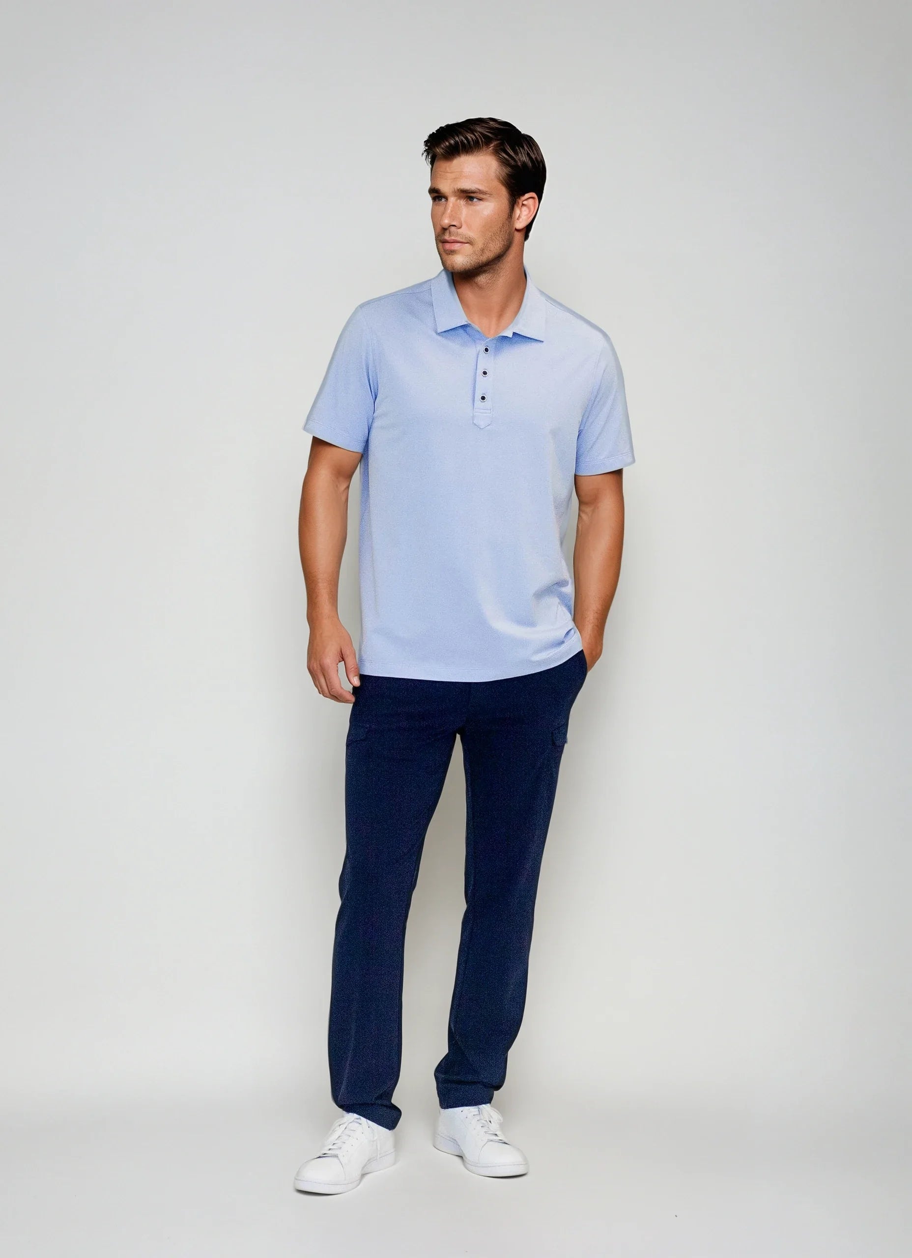 Buki Cinqo Polo - Cool Blue - Buki - Flyclothing LLC