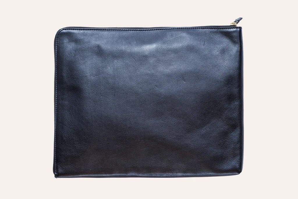 Kiko 13" laptop sleeve with snap closure - Kiko Leather - Flyclothing LLC