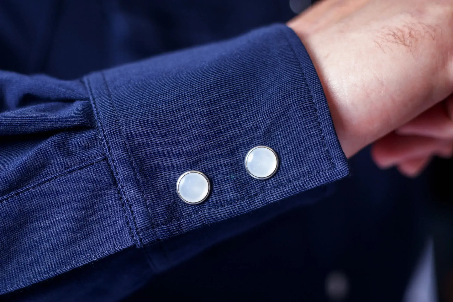 Buki’s Cinqo Western Tech Shirt 2-Pack - Navy/White - Buki - Flyclothing LLC