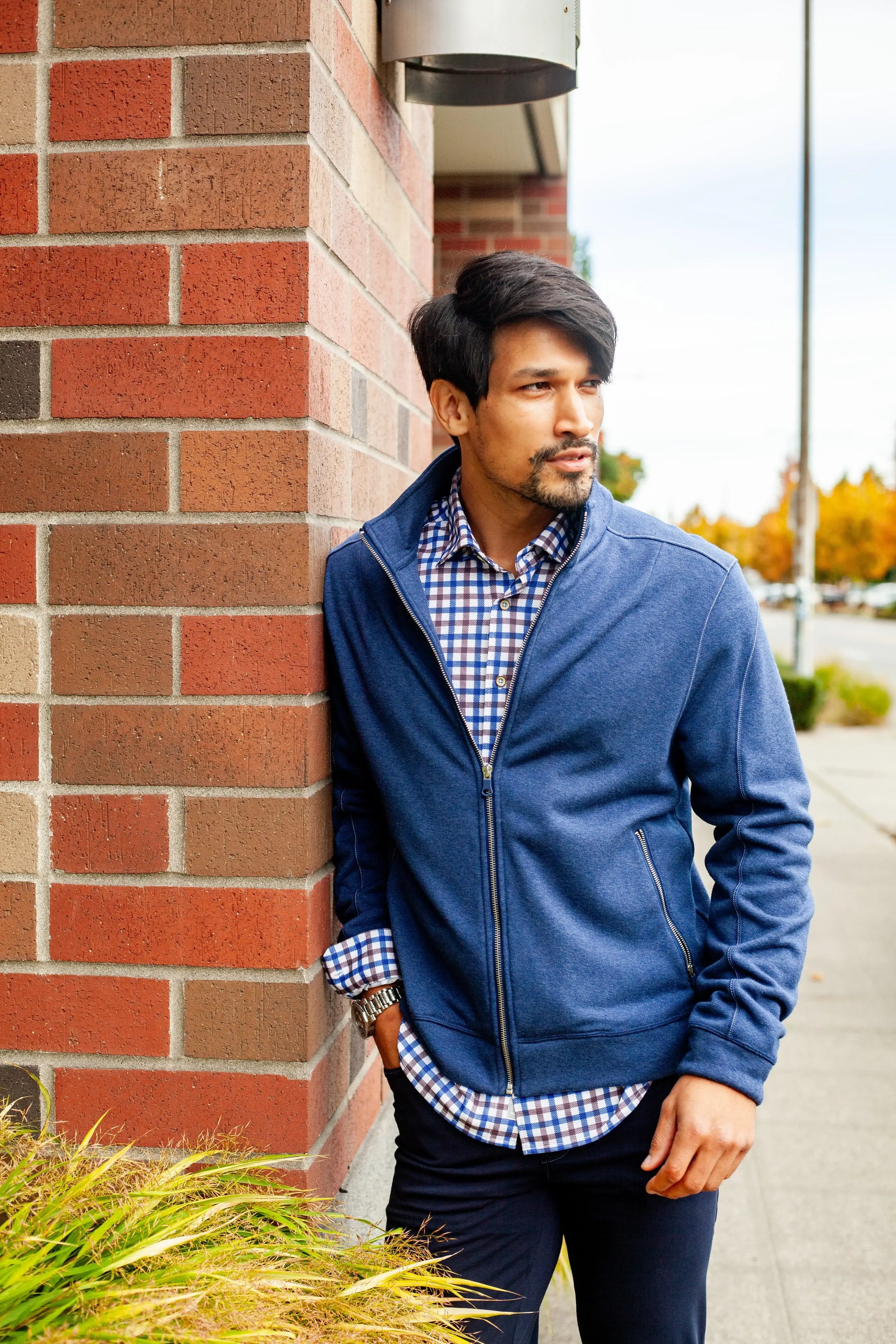 Breckenridge Full-Zip Sweatshirt - Tokyo Blue - Buki - Flyclothing LLC