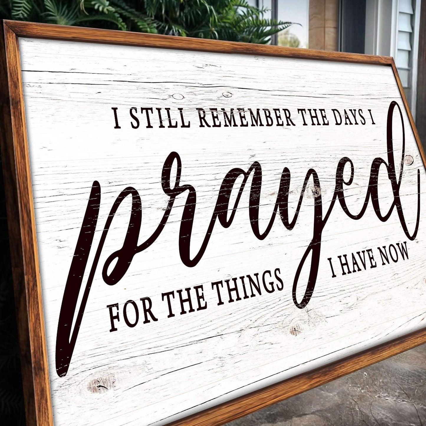 I Still Remember The Days I Prayed Faith Sign III - Tailored Canvases - Flyclothing LLC
