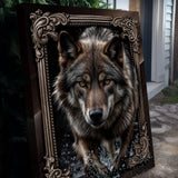3D Wolf Wall Art II - Tailored Canvases - Flyclothing LLC