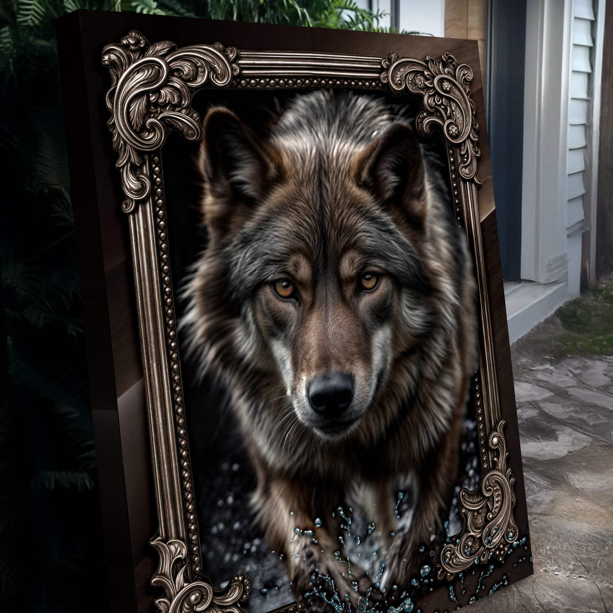 3D Wolf Wall Art II - Tailored Canvases - Flyclothing LLC