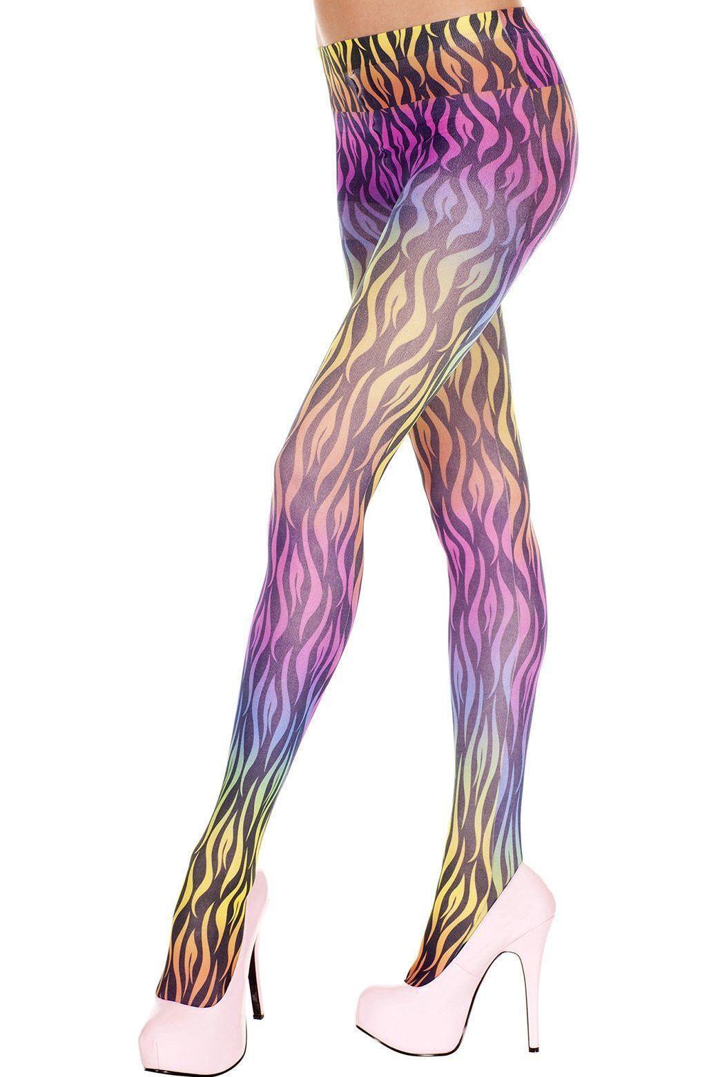 Daisy Corsets Rainbow Printed Tights Stockings - Daisy Corsets - Flyclothing LLC