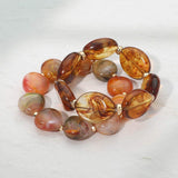 2PCS - Marbled Resin Pebble Beaded Stretch Multi Layered Bracelets - Madeline Love - Flyclothing LLC