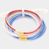 6PCS - Glitter Jelly Tube Bangle Bracelets - Madeline Love - Flyclothing LLC