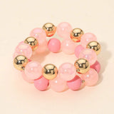 2PCS - Chunky Ball Beaded Stretch Multi Layered Bracelets - Madeline Love - Flyclothing LLC
