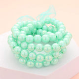 5PCS - Hologram Beaded Stretch Bracelets - Madeline Love - Flyclothing LLC