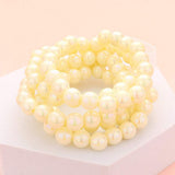 5PCS - Hologram Beaded Stretch Bracelets - Madeline Love - Flyclothing LLC